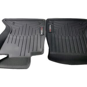Weather Tech Floor Liners for BMW Protective Hard-Shell Mats Set of Two Black